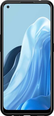 Find X5 Lite - Siliconen Back Cover - Zwart