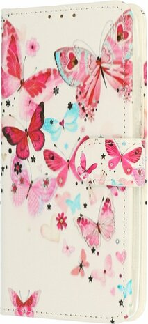 Samsung S23 met Vlinders Print - Book Case