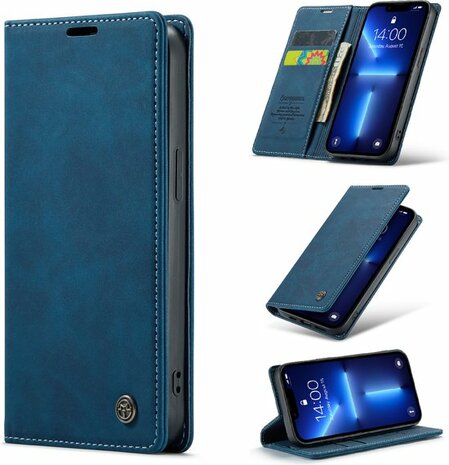 iPhone 12 Pro Max Navy Blue - Book Case
