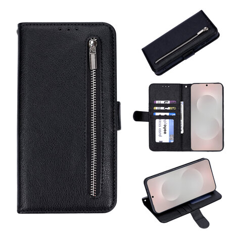 Samsung S22 Plus Zwart - HQ Rits Book