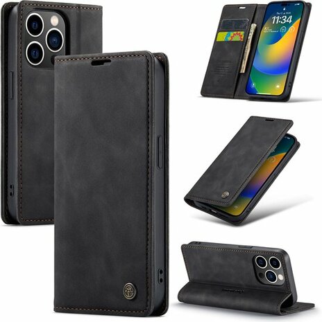 iPhone 14 Pro Charcoal Gray - Book Case