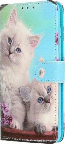 Samsung S23 met Katten Print - Book Case