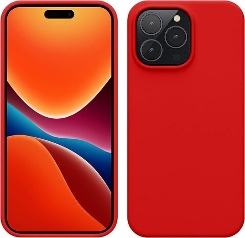iPhone 14 Pro - Liquid Back Cover - Rood