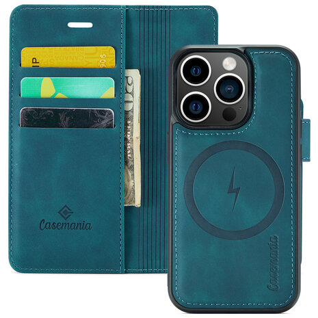 iPhone 15 Plus Emerald Green - 2 in 1 MagSafe Book Case