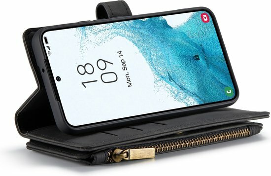 Samsung S22 Plus Charcoal Gray - Book Case met Rits