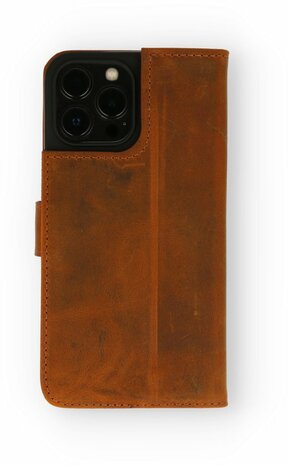 iPhone 13 Pro Bruin - Lederen Book Case