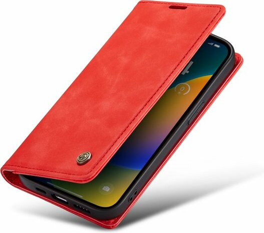 iPhone 14 Pro Crimson Red - Book Case
