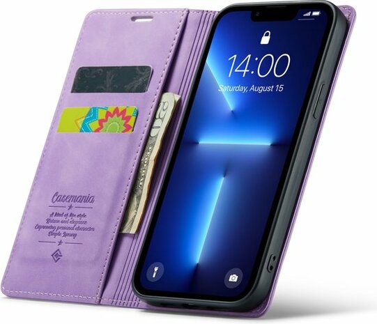 iPhone 13 Pro Bright Lila - Book Case