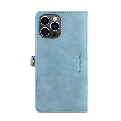 iPhone 15 Plus Aqua Blue - MagSafe Book Case met Rits