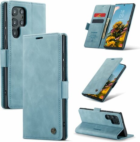 Samsung S22 Ultra Aqua Blue - Book Case