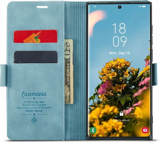 Samsung S22 Ultra Aqua Blue - Book Case