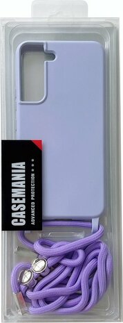 Samsung S22 Plus Paars - TPU Back Cover met Koord