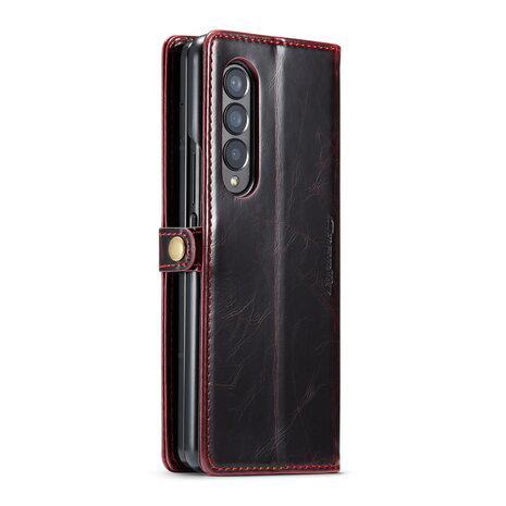Samsung Z Fold 4 Rustiek Crimson Red - Book Case