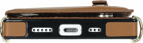 iPhone 14 Bruin - Back Cover met Koord