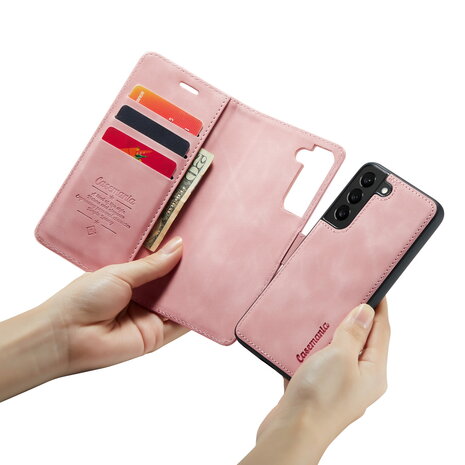 Samsung S21 Pale Pink - 2 in 1 Book Case