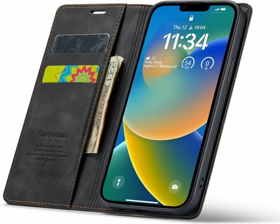 iPhone 14 Plus Charcoal Gray - Book Case