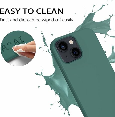 iPhone 14 Pro Groen - TPU Back Cover met Koord