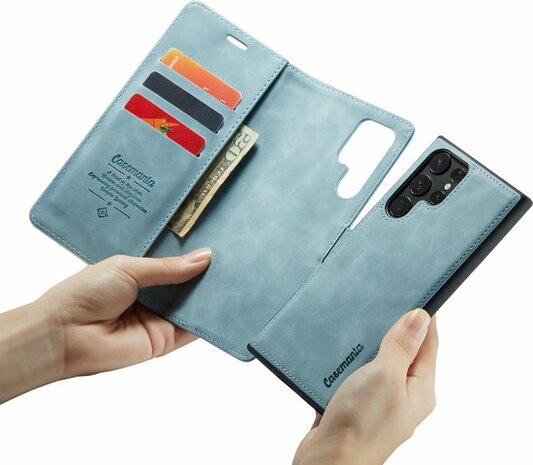 Samsung S22 Ultra Aqua Blue - 2 in 1 Book Case