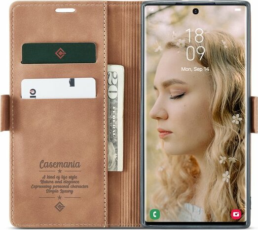 Samsung S23 Ultra Sienna Brown - Book Case