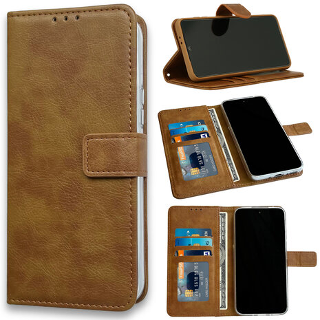 Samsung S23 - Book Case - Bruin