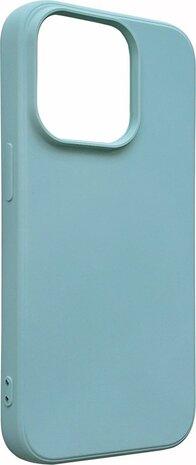 iPhone 14 Pro - Microfiber Back Cover - Turquoise