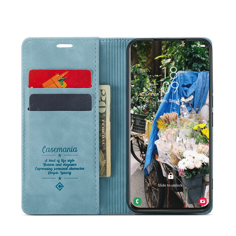 Samsung S21 FE Aqua Blue - Book Case