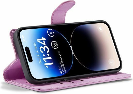 iPhone 14 Pro Pastel Lila - 2 in 1 Book Case