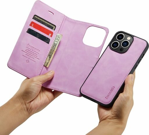 iPhone 14 Pro Pastel Lila - 2 in 1 Book Case