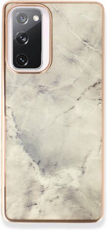 Samsung S20 FE - Marmer Back Cover - Steen
