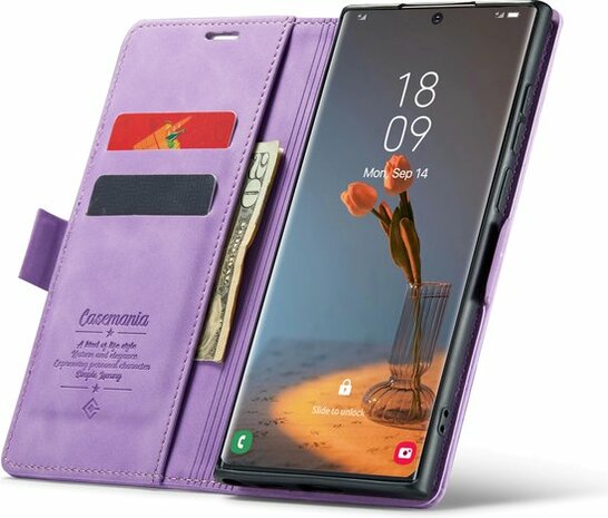 Samsung S22 Ultra Bright Lila - Book Case