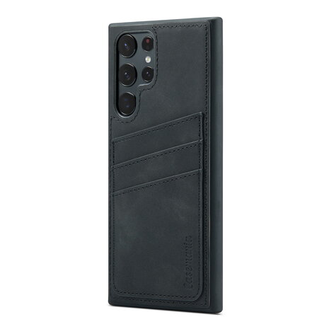 Samsung S24 Ultra - Back Cover met Kaarthouder - Charcoal Gray