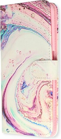 Samsung S23 Plus met Marmer Twist Print - Book Case
