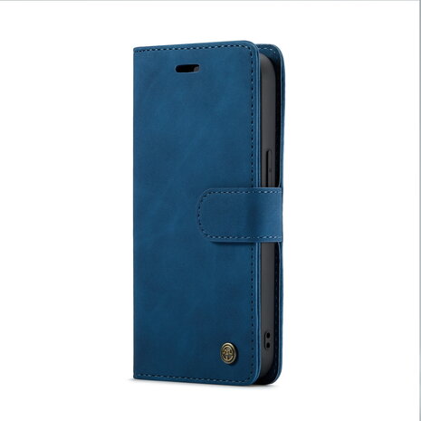 iPhone 15 Plus Navy Blue- 2 in 1 Book Case