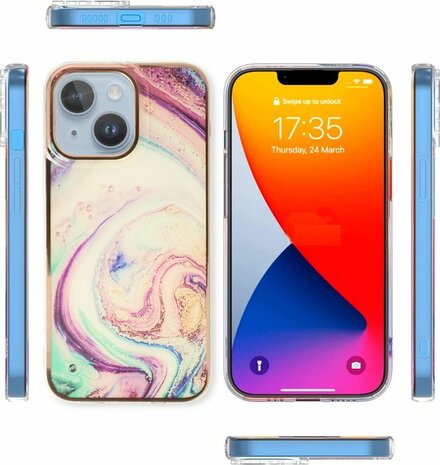 iPhone 14 - Marmer Back Cover - Twister