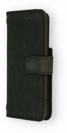 Samsung S21 Plus Zwart - Lederen Book Case