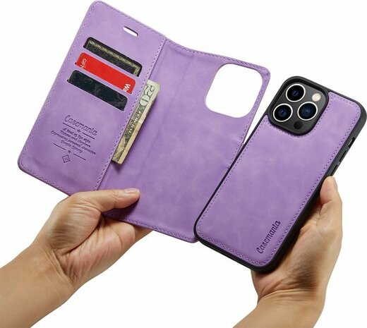 iPhone 14 Pro Bright Lila - 2 in 1 Book Case