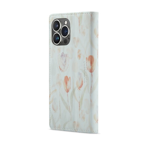 iPhone 14 Pro met Tulpen Print - Book Case