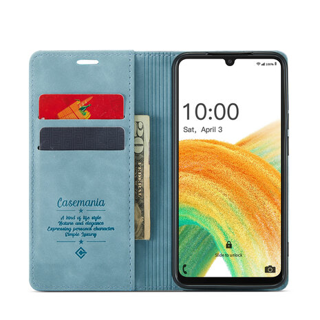 Samsung M23 Aqua Blue - Book Case