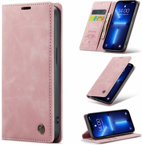 iPhone 12 Pro Max Pale Pink - Book Case