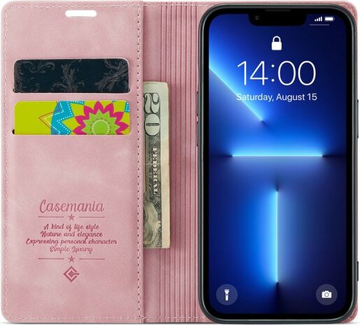 iPhone 12 Pro Max Pale Pink - Book Case