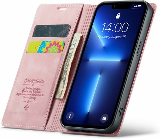 iPhone 12 Pro Max Pale Pink - Book Case