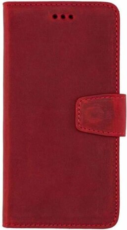Samsung S10 Plus Rood - Lederen Book Case