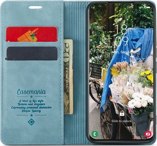 Samsung S23 Aqua Blue - Book Cover