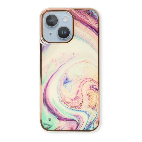 iPhone 15 Plus - Marmer Back Cover - Twister