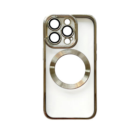 iPhone 14 Pro Goud - TPU Back Cover Geschikt voor Magsafe