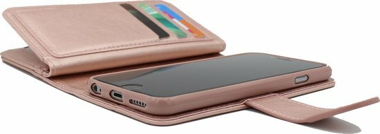 Samsung J5 2017 - HQ Book Case met Extra Vakken - Ros&eacute;goud