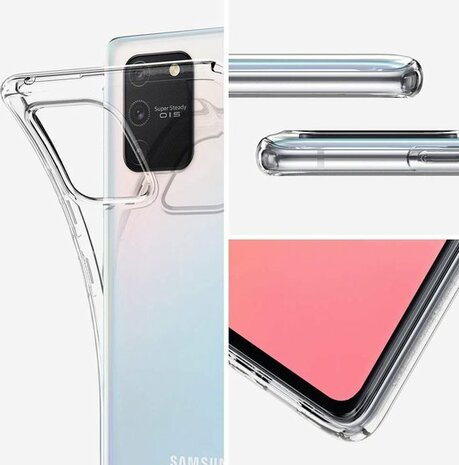 Samsung S10 Lite - Siliconen Back Cover - Transparant
