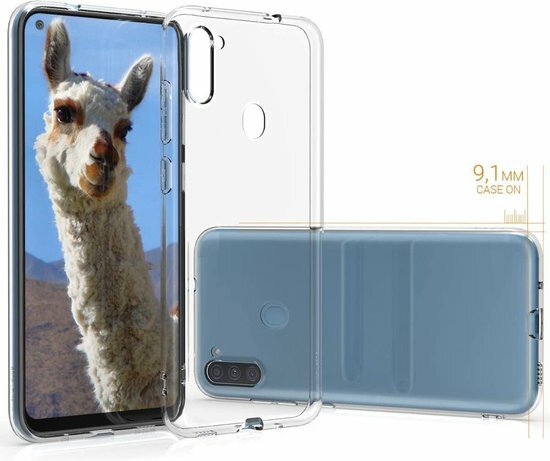 Samsung M11 - Siliconen Back Cover - Transparant