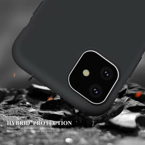 iPhone 11 - Siliconen Back Cover - Zwart