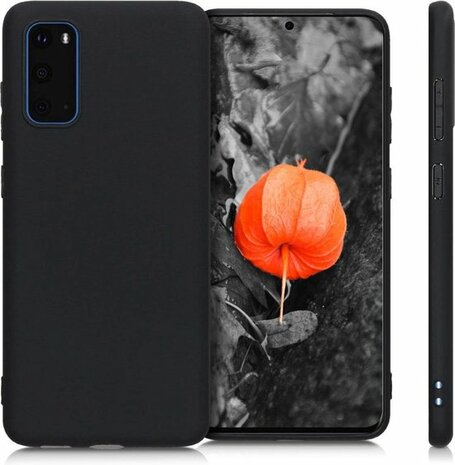 Samsung S20 - Siliconen Back Cover - Zwart